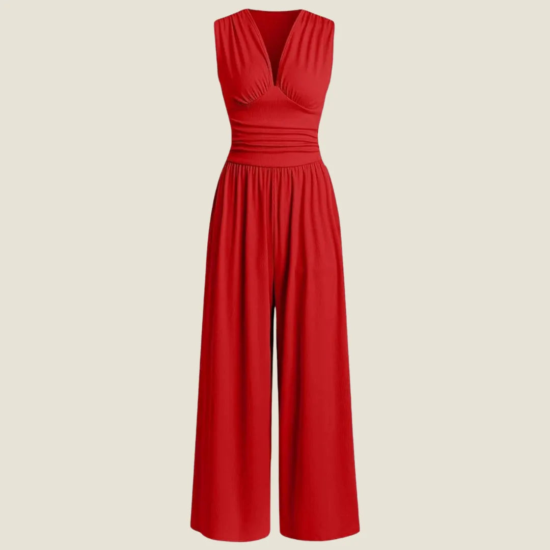 Charity – Chic Sleeveless Wide-Leg Jumpsuit