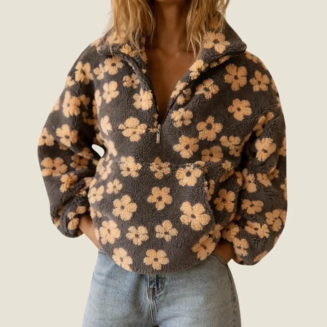 Daisy | Long Sleeve Fleece Hoodie