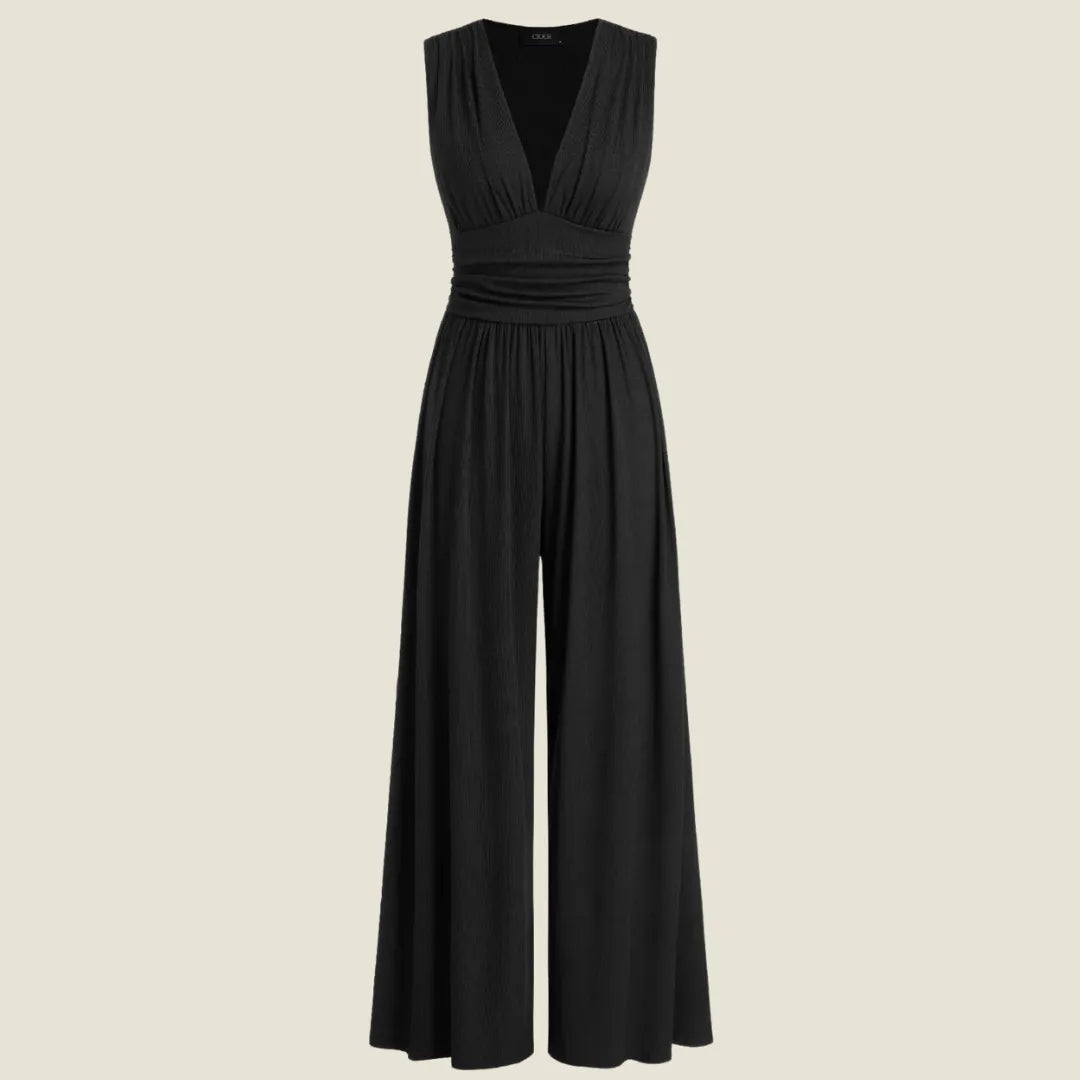 Charity – Chic Sleeveless Wide-Leg Jumpsuit