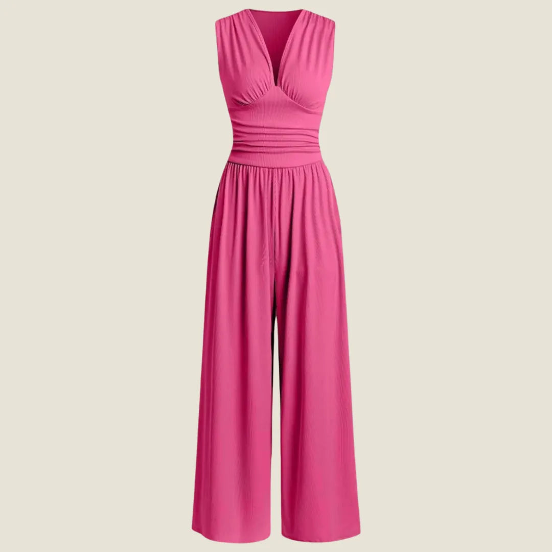 Charity – Chic Sleeveless Wide-Leg Jumpsuit