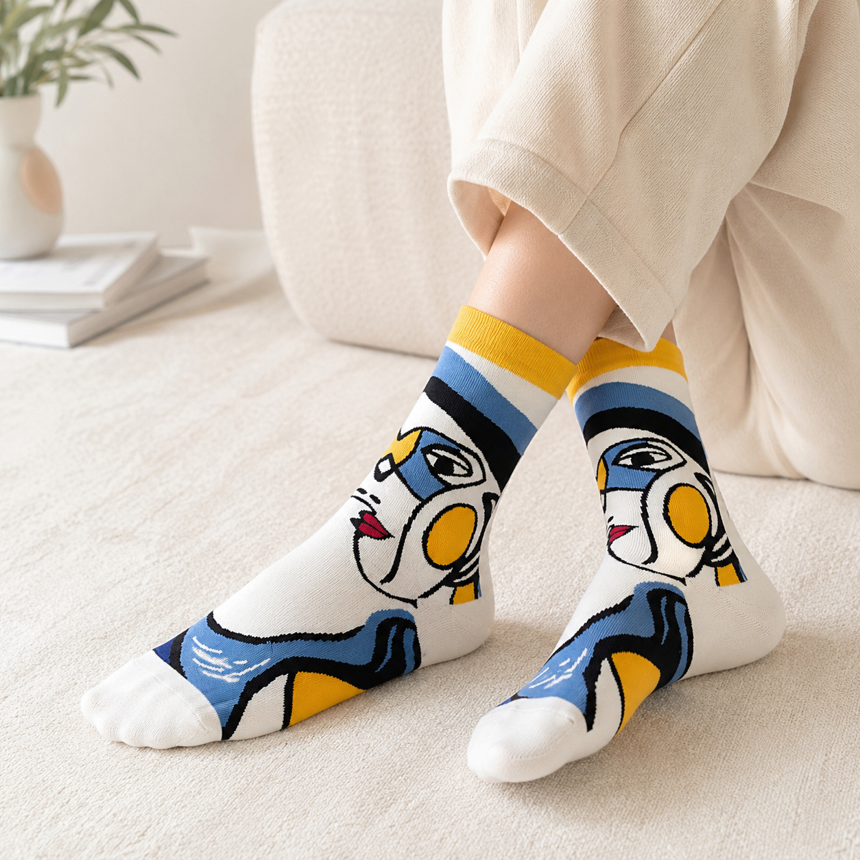 Yara | Casual Abstract Socks