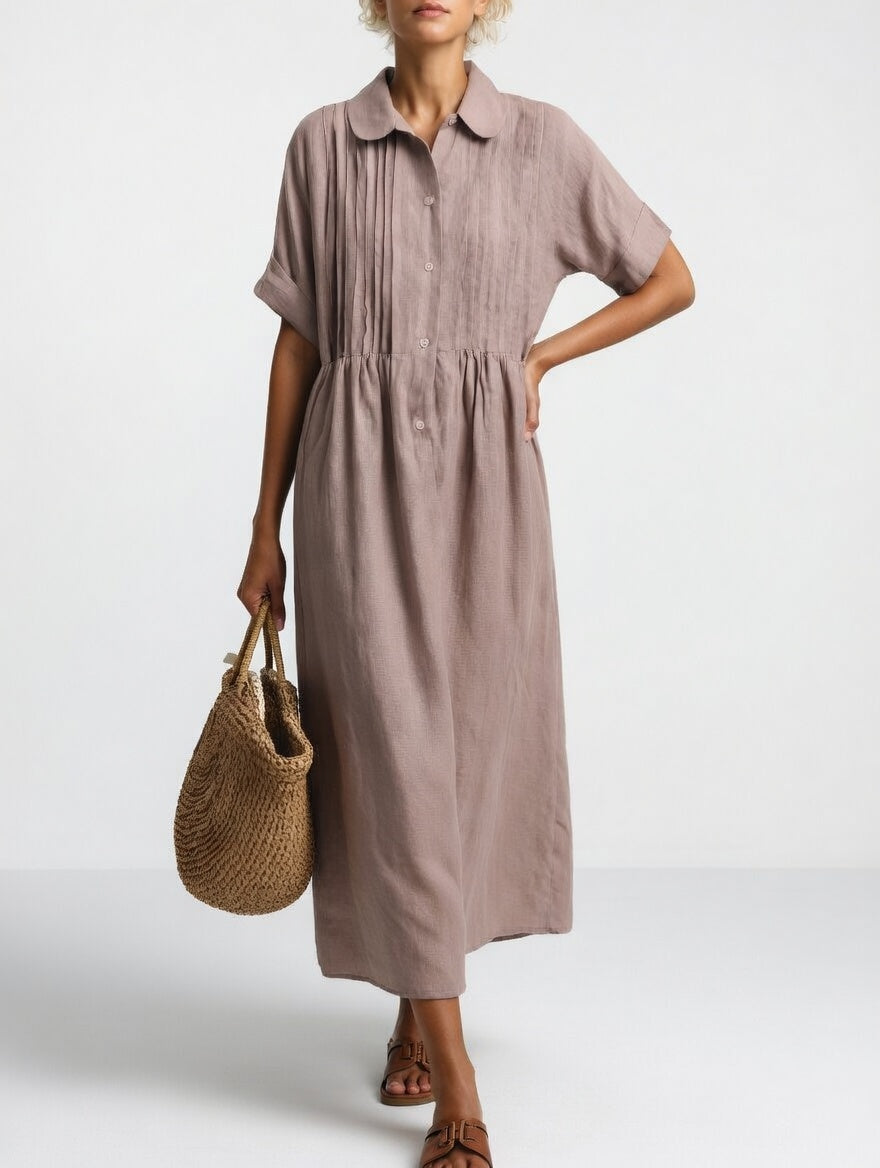 Lysandra — Flowing Summer Shirt Dress