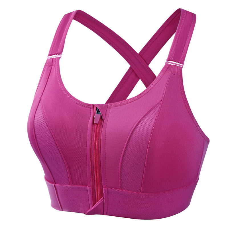 Lora - Zip Fit Sports Bra Anti-Sweat