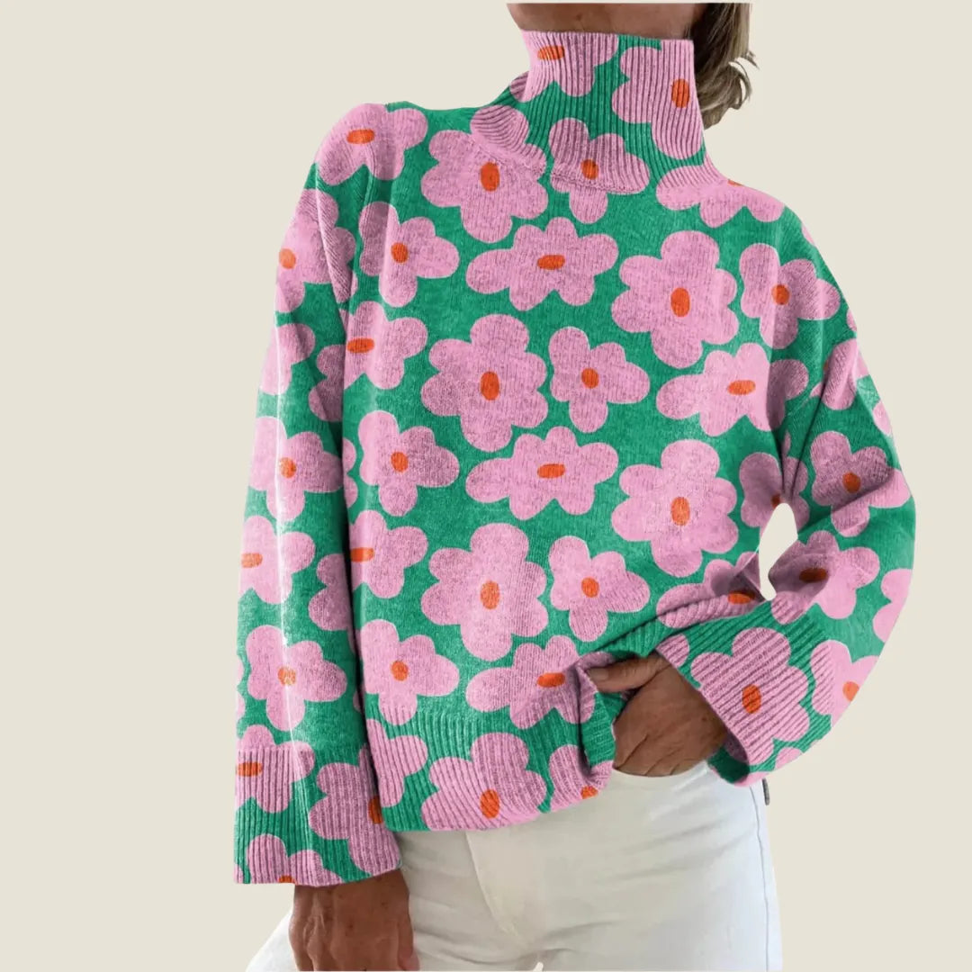 Aspen | Floral Knit Sweater