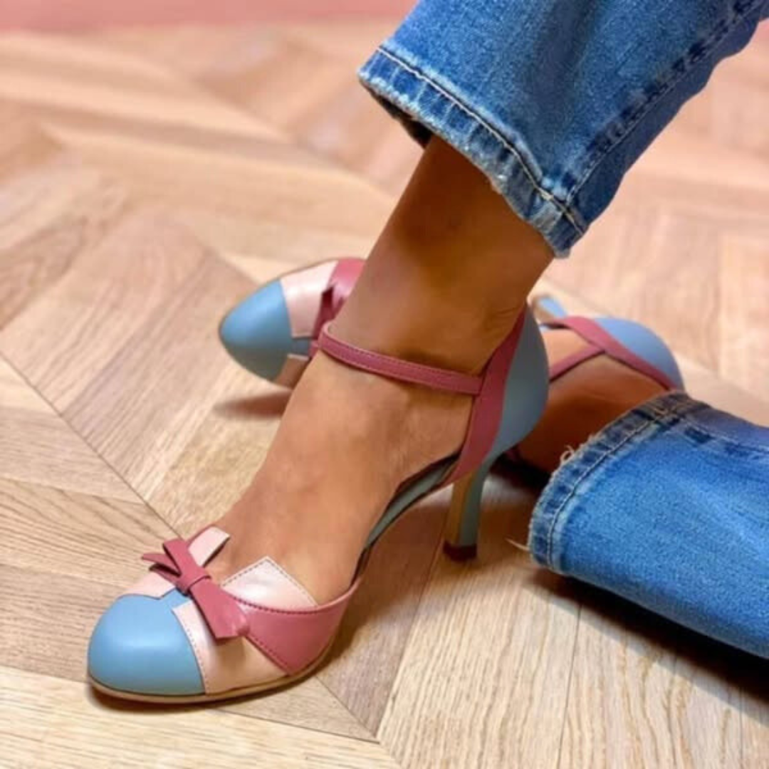 Chloe | Color-Blocked Heeled Pumps