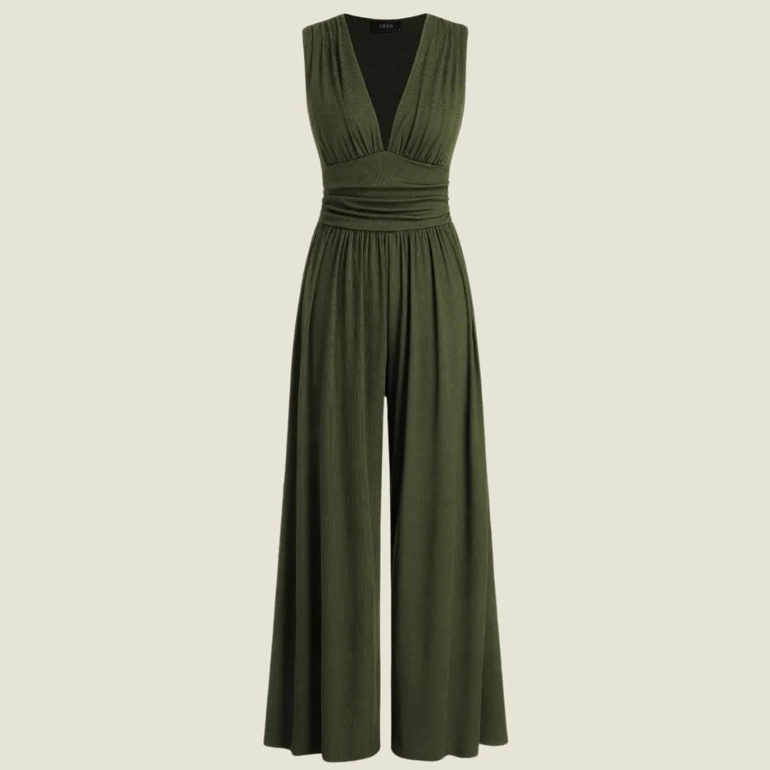 Charity – Chic Sleeveless Wide-Leg Jumpsuit