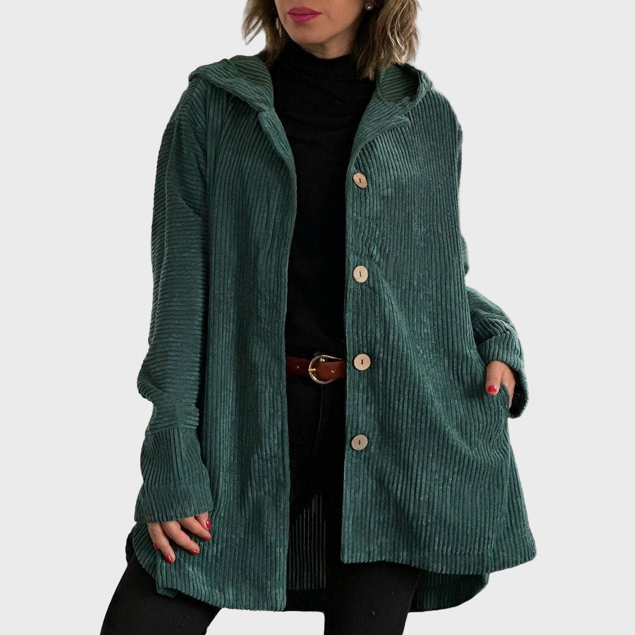 Indie | Corduroy Hooded Jacket