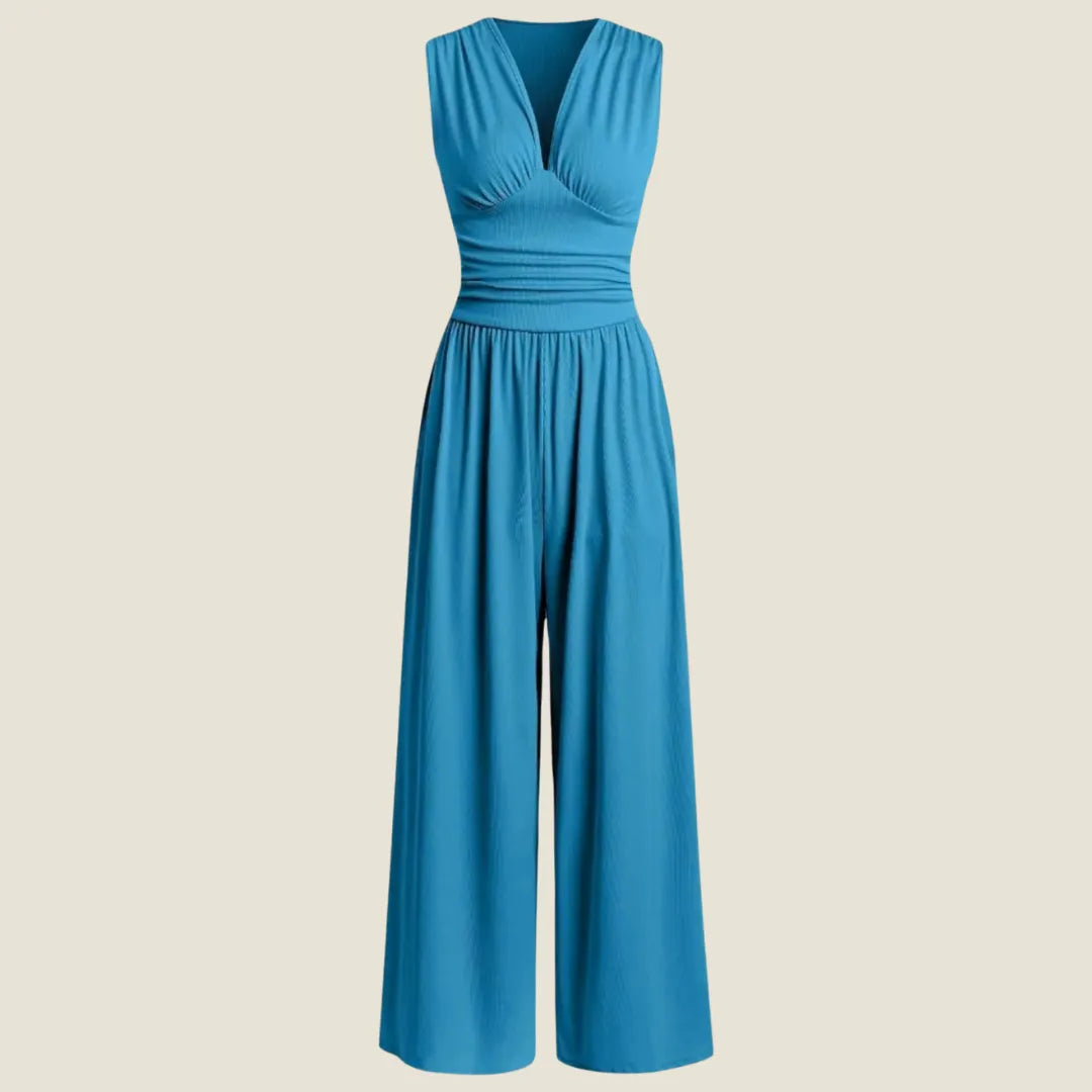 Charity – Chic Sleeveless Wide-Leg Jumpsuit