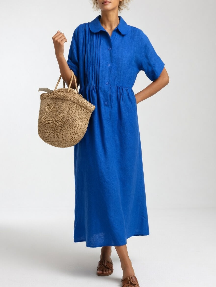 Lysandra — Flowing Summer Shirt Dress