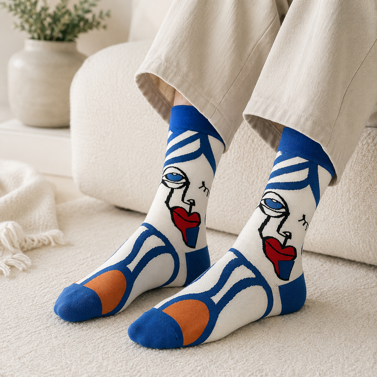 Yara | Casual Abstract Socks