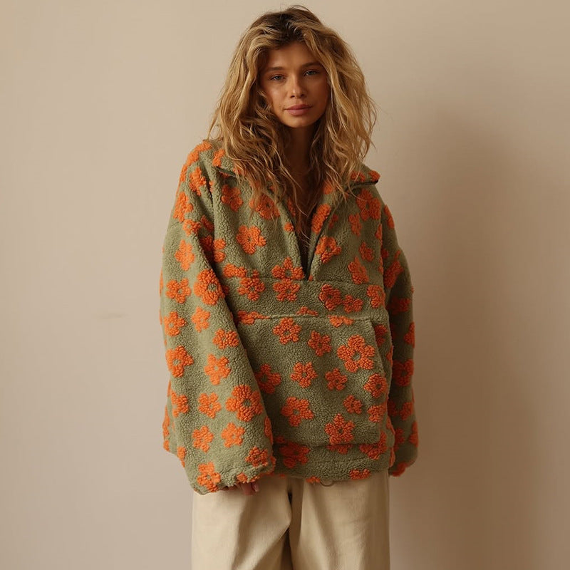 Daisy | Long Sleeve Fleece Hoodie
