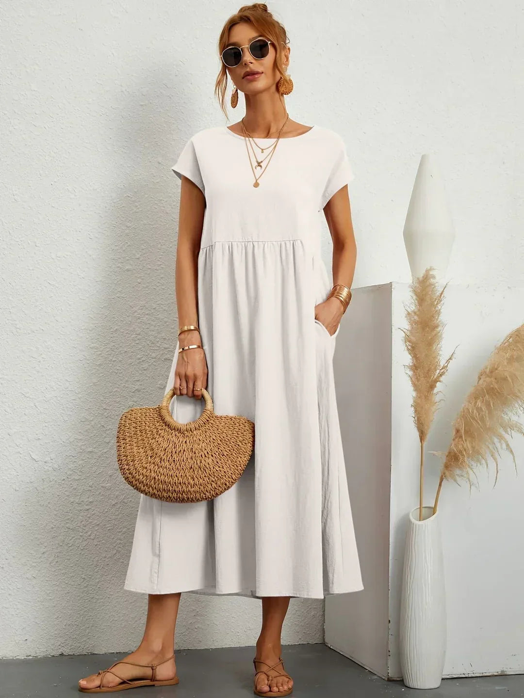 Gabrielle — Timeless Elegant Midi Dress