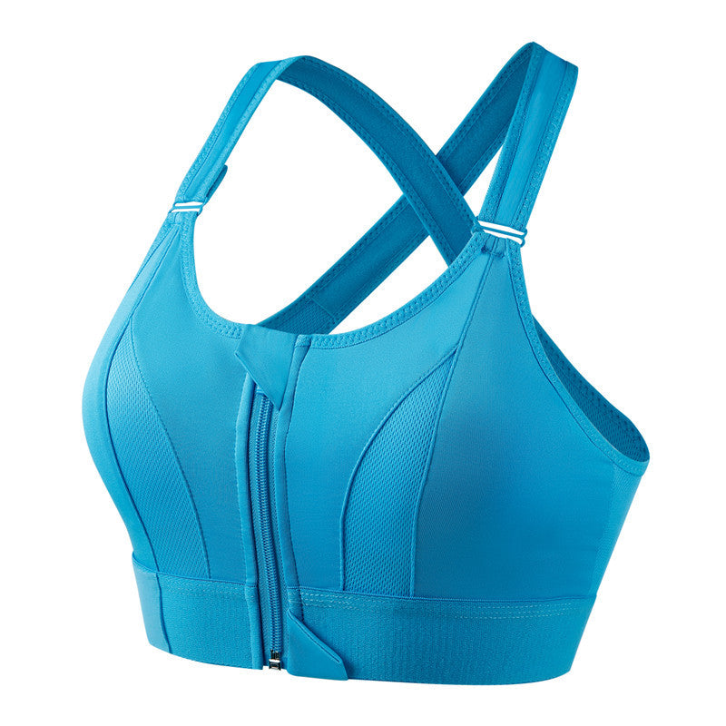 Lora - Zip Fit Sports Bra Anti-Sweat