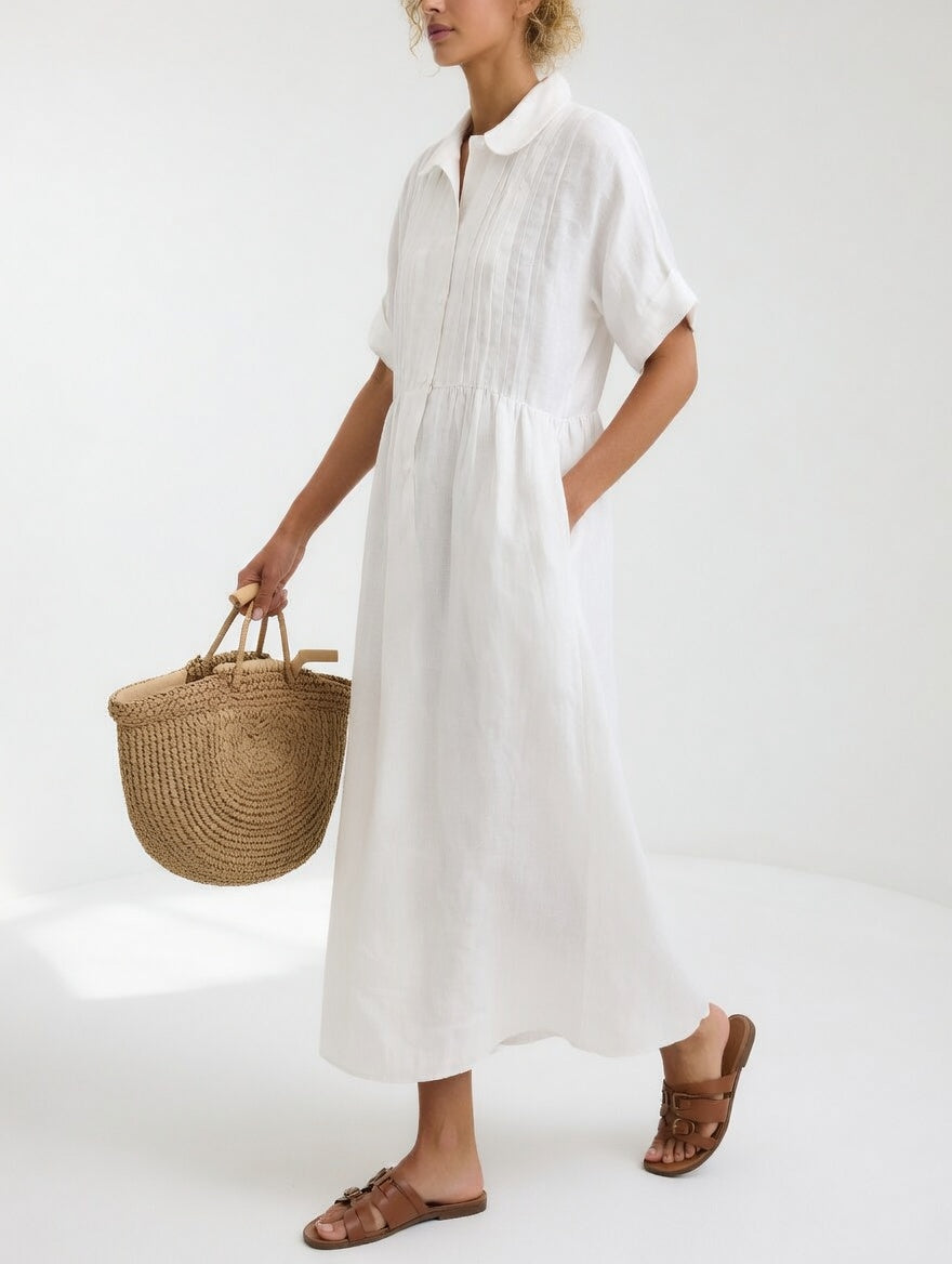 Lysandra — Flowing Summer Shirt Dress