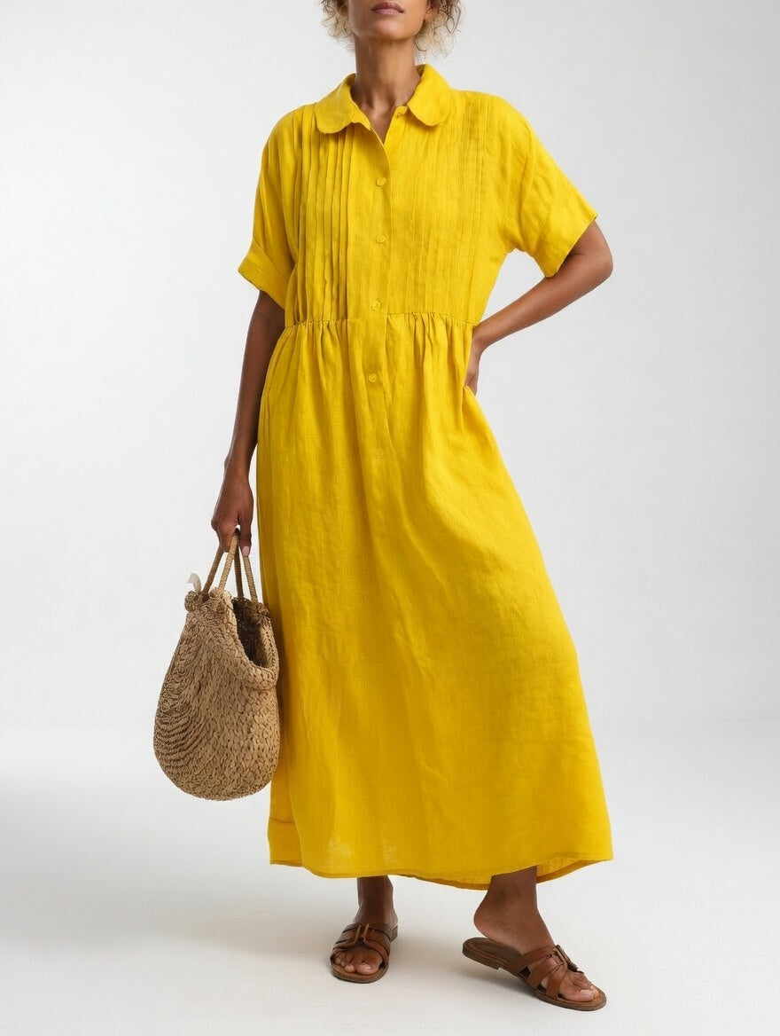 Lysandra — Flowing Summer Shirt Dress